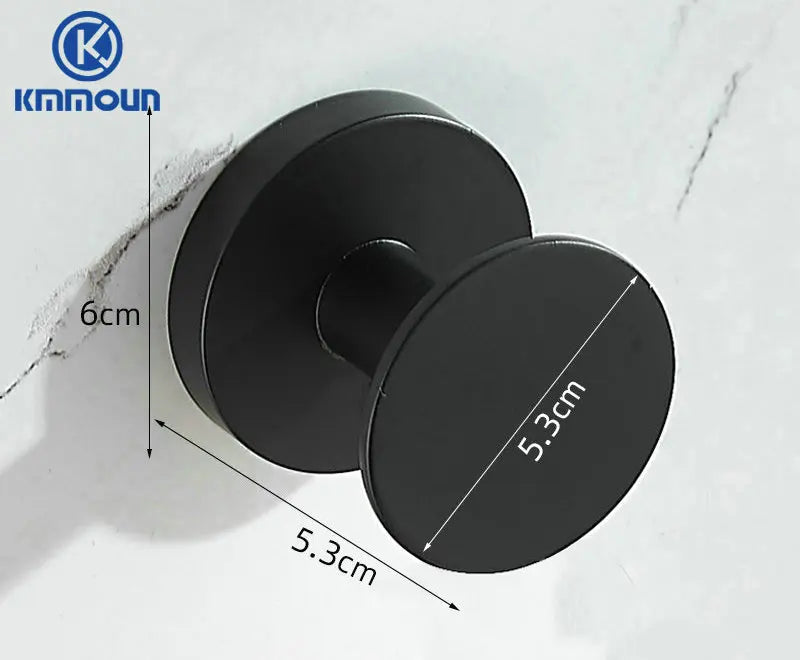Patère Murale Métal Noir Design – Porte-Manteau Salle de Bain
