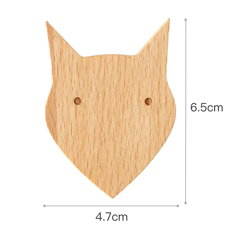 Porte-Manteau Mural Bois Enfant – Patère Animal Déco Sans Percer
