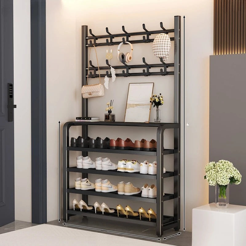 Multi-Tier Metal Shoe Rack – Space-Saving Storage