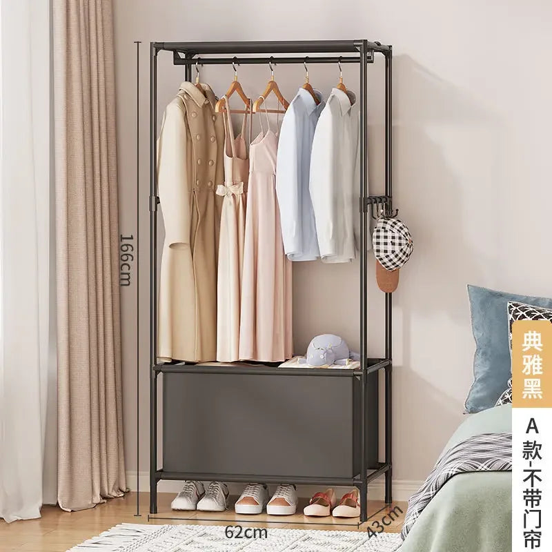 Porte-Manteau Entrée Métal avec Étagère – Rangement Chaussures