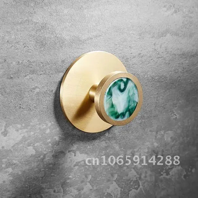Patère Murale Laiton Design Sans Percer – Porte-Manteau d'Entrée