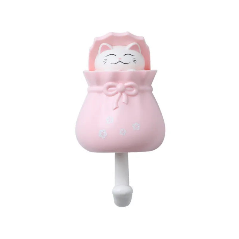 Patère Murale Chat Adhésive Sans Percer – Porte-Manteau Enfant