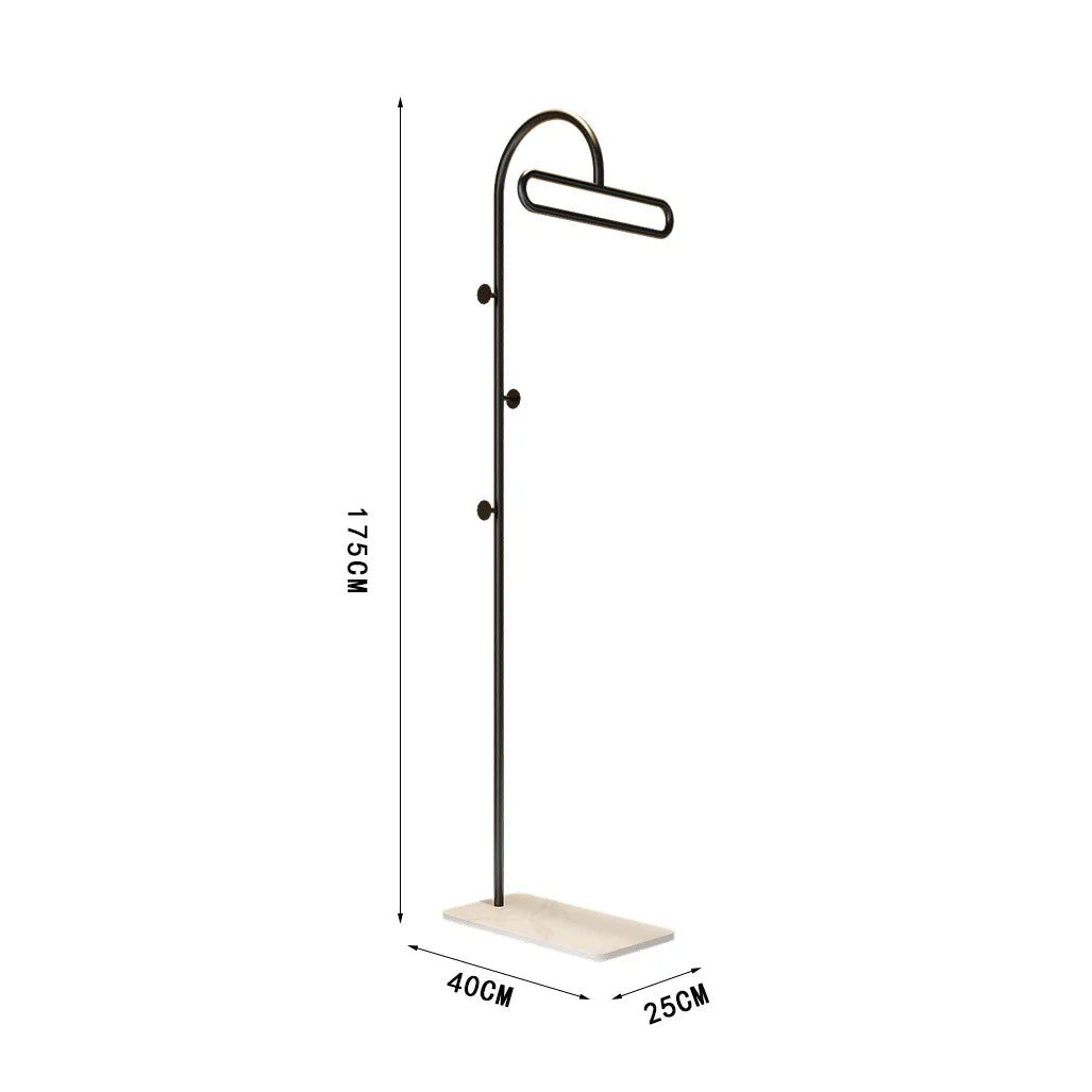 Porte-Manteau sur Pied Métal à Roulettes – Mobile pour l'Entrée