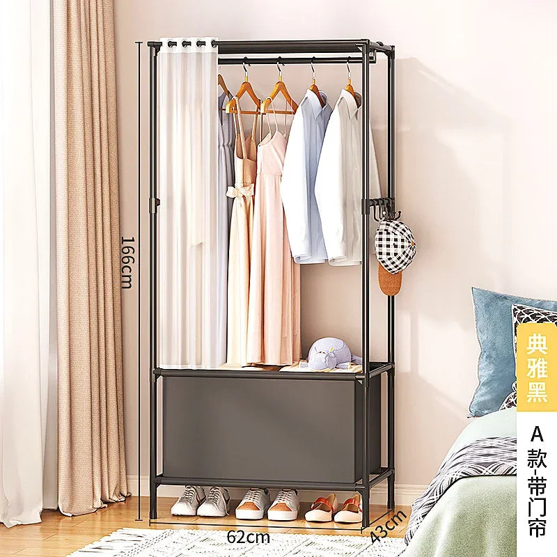 Porte-Manteau Entrée Métal avec Étagère – Rangement Chaussures