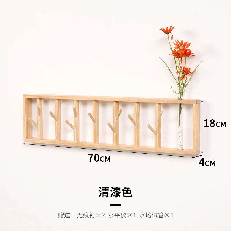 Porte-Manteau Mural Bois Étagère Design – votre entrée enfin rangée