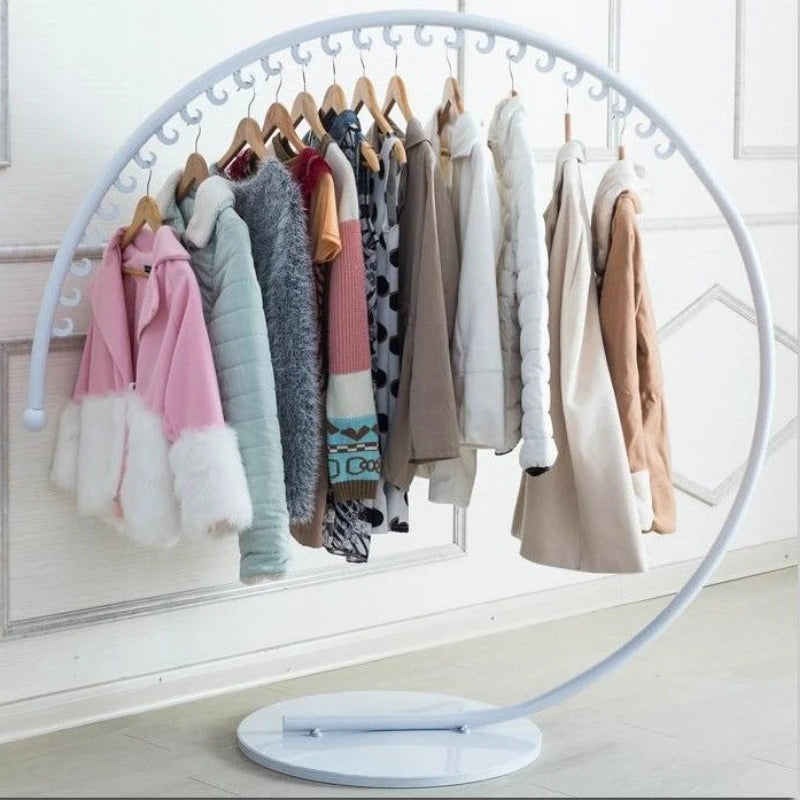 Freestanding Metal Coat Rack – ideal for entryway, stable base
