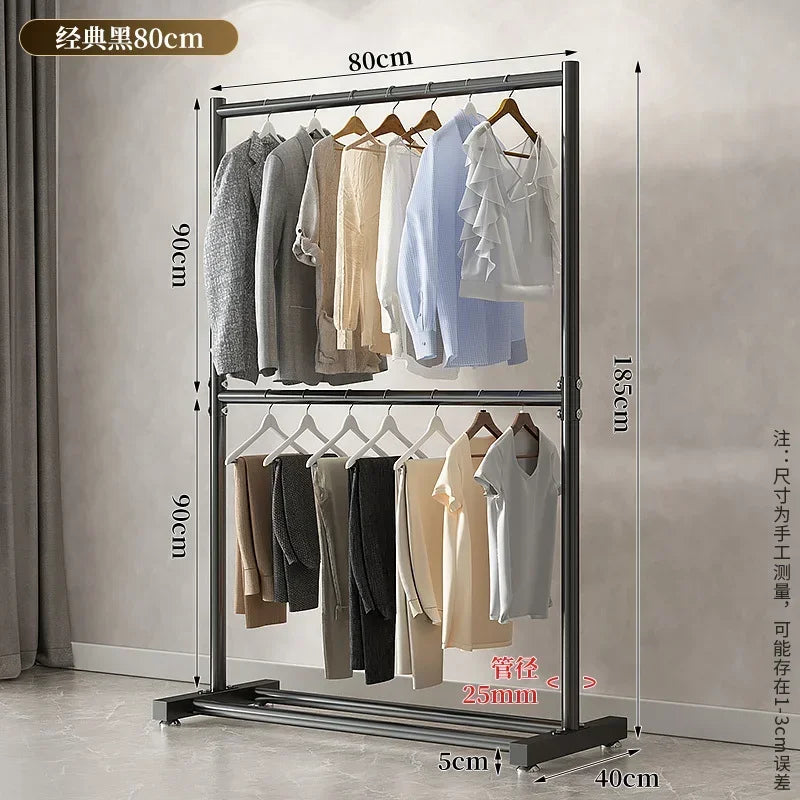 Porte-Manteau sur Pied Métal Pliable – penderie mobile pour chambre