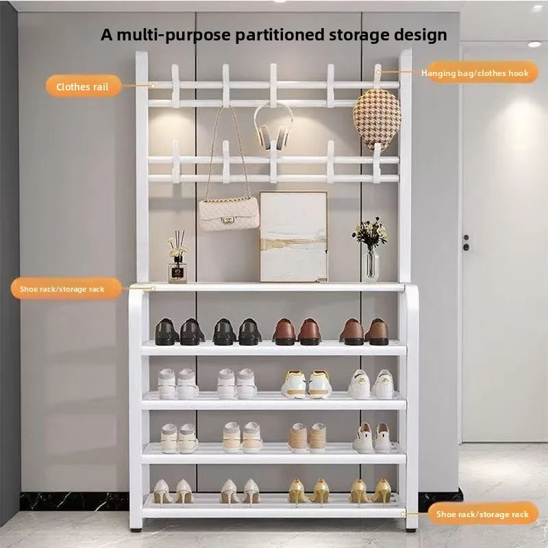 Multi-Tier Metal Shoe Rack – Space-Saving Storage