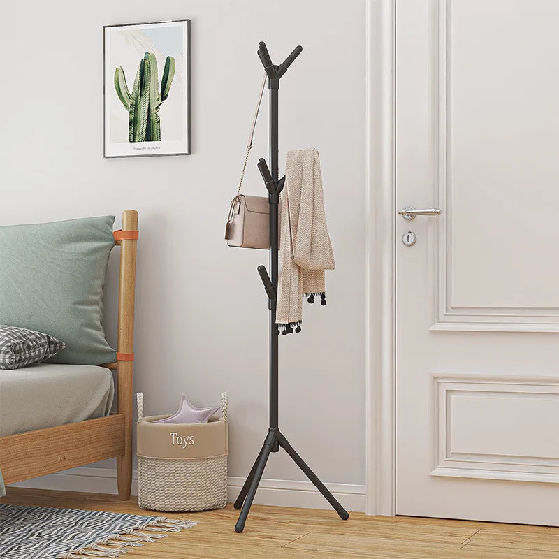 Porte-Manteau sur Pied Métal Design Pliable – Gain de Place Entrée