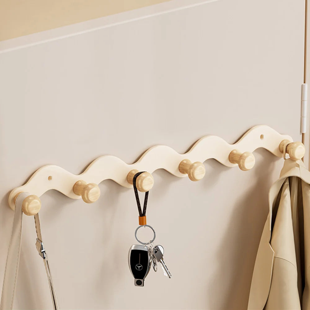 Porte-Manteau Mural Métal Patère 6 Crochets – Entrée & Salle de Bain