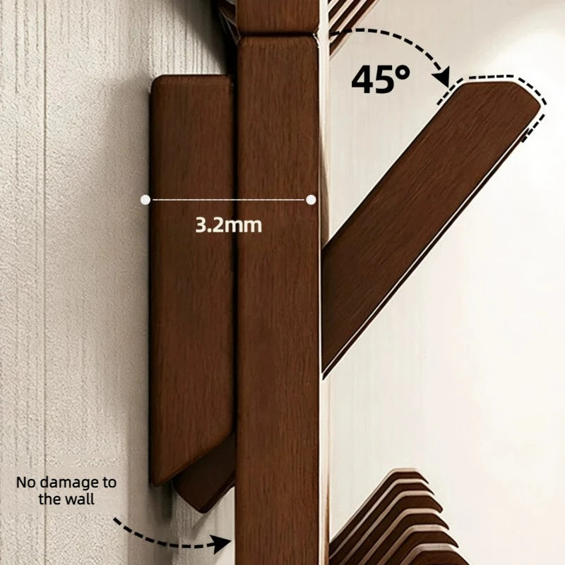 Meuble Porte-Manteau Bois Massif Aimanté – Vestiaire Grande Capacité