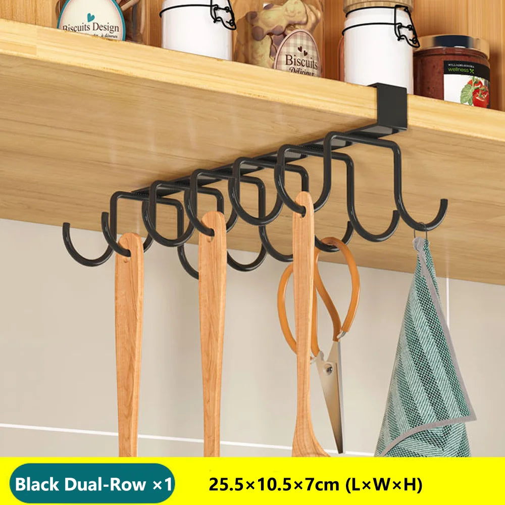 Rangement Suspendu Cuisine Métal – Sous Meuble, Sans Perçage