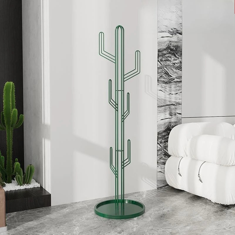 Freestanding Metal Cactus Design Coat Rack – space-saving for your entryway