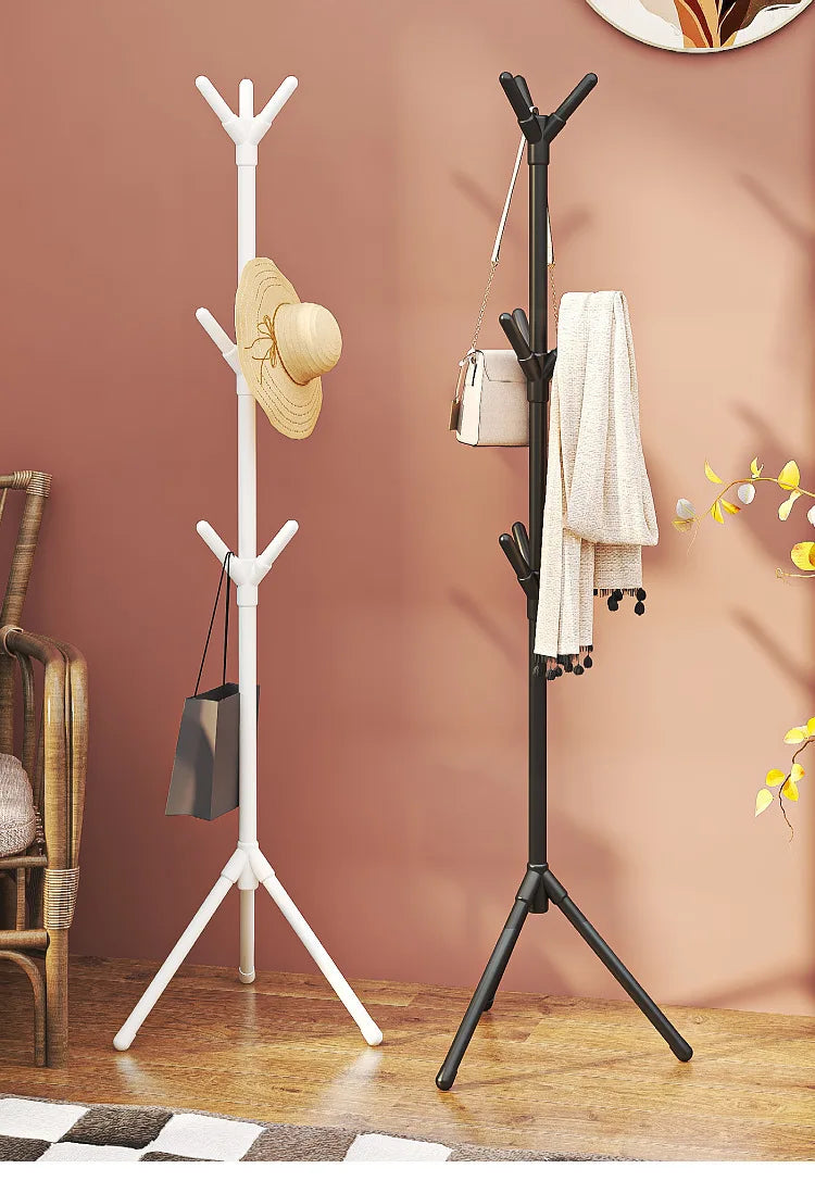 Porte-Manteau sur Pied Métal Design Pliable – Gain de Place Entrée