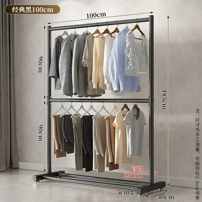 Porte-Manteau sur Pied Métal Pliable – penderie mobile pour chambre