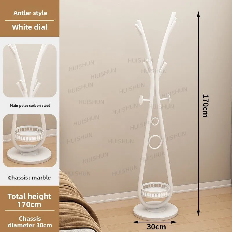 Porte-Manteau sur Pied Métal Arbre – Design Élégant d'Entrée