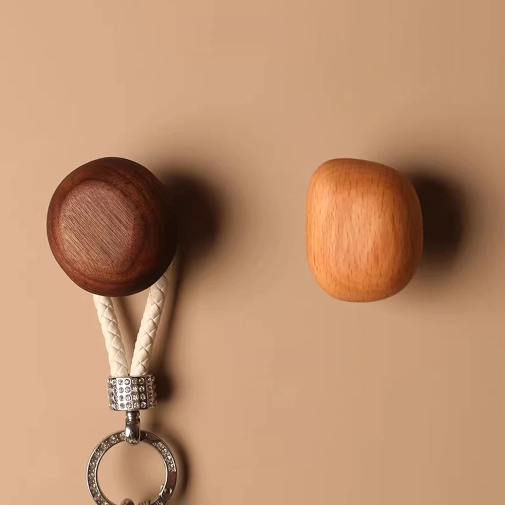 Patère Porte-Manteau Mural Bois Design – Galet Déco pour Entrée