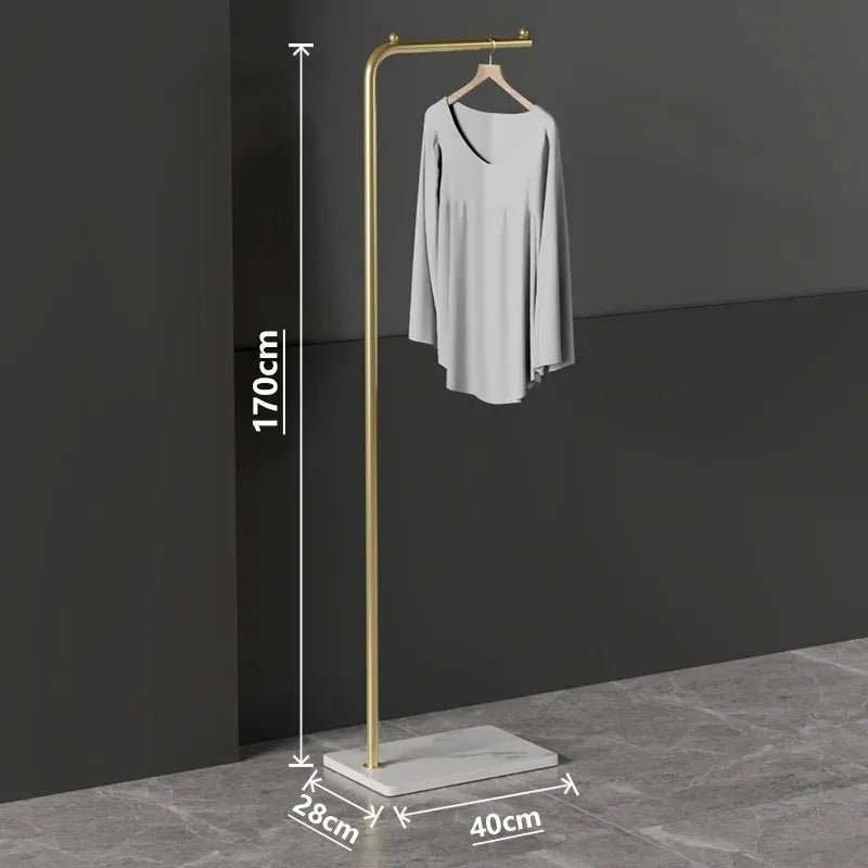 Parrot Metal Standing Coat Rack – stable marble for entryway