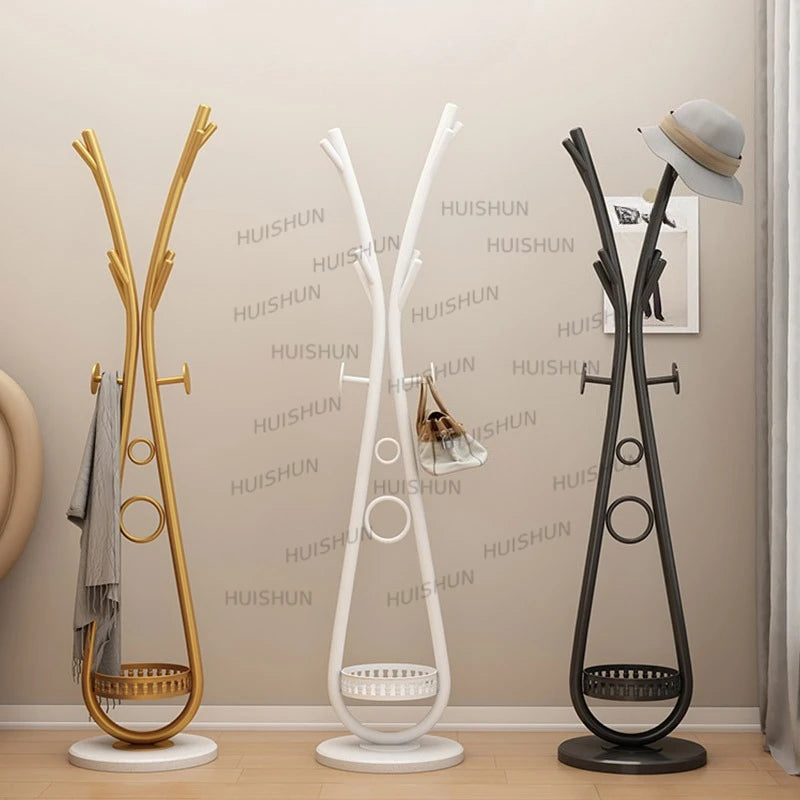 Porte-Manteau sur Pied Métal Arbre – Design Élégant d'Entrée