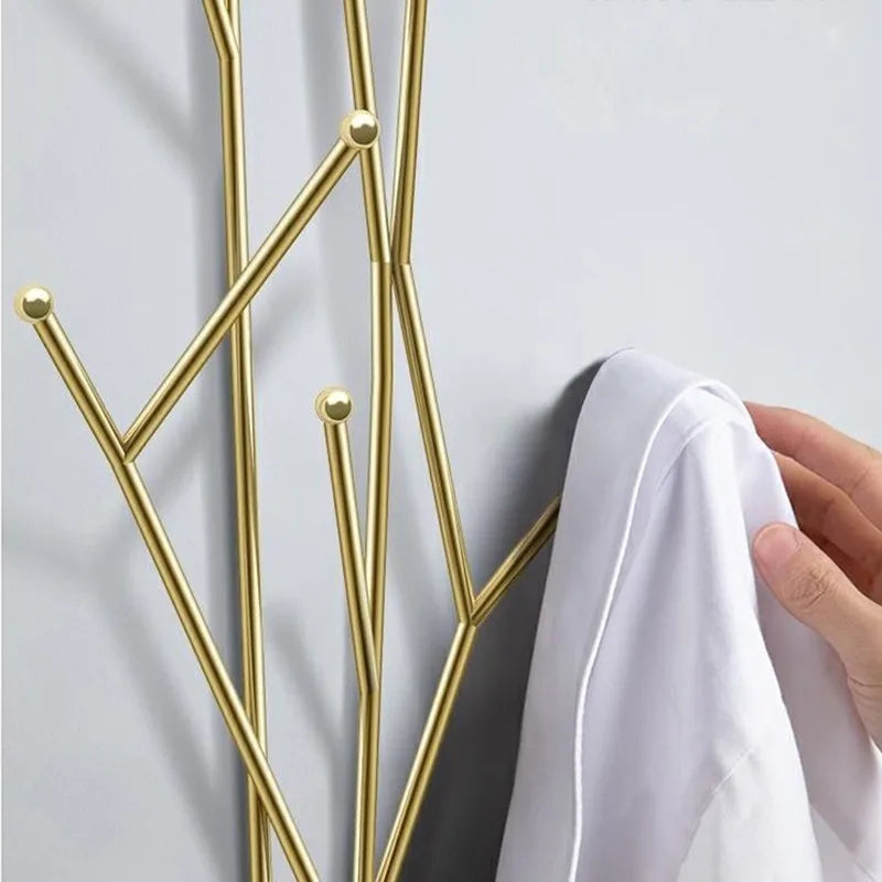 Porte-Manteau Mural Métal Design Moderne – 7 Crochets, Style Nordique