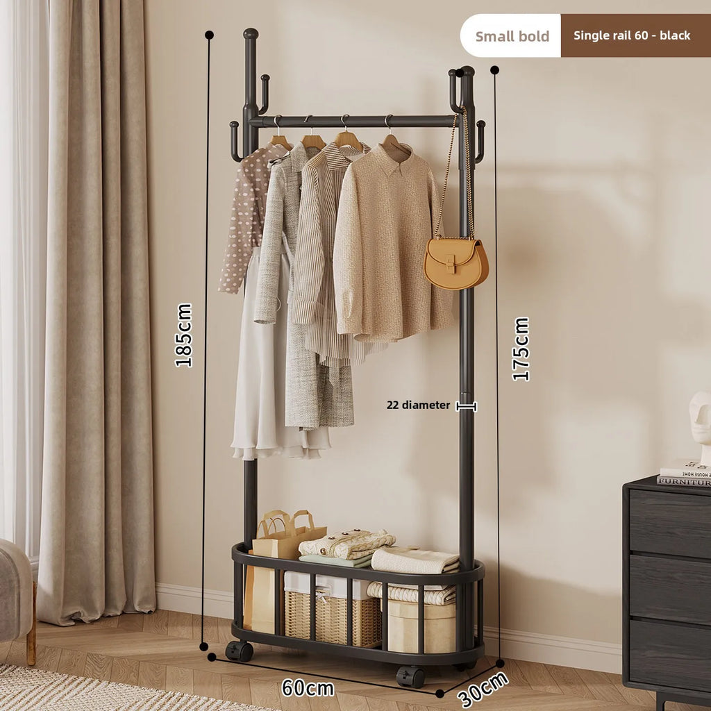 Porte-Manteau sur Pied à Roulettes Design – Chambre et Entrée