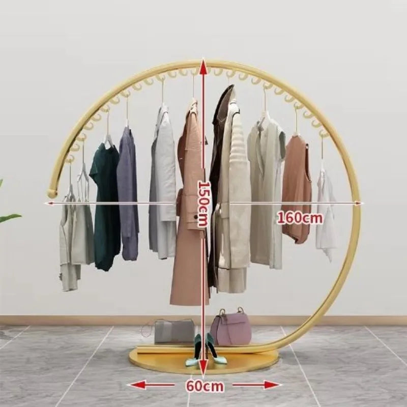 Freestanding Metal Coat Rack – ideal for entryway, stable base