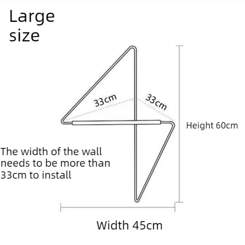 Porte-Manteau Mural Métal Moderne Minimaliste – Design Épuré 3 Tailles