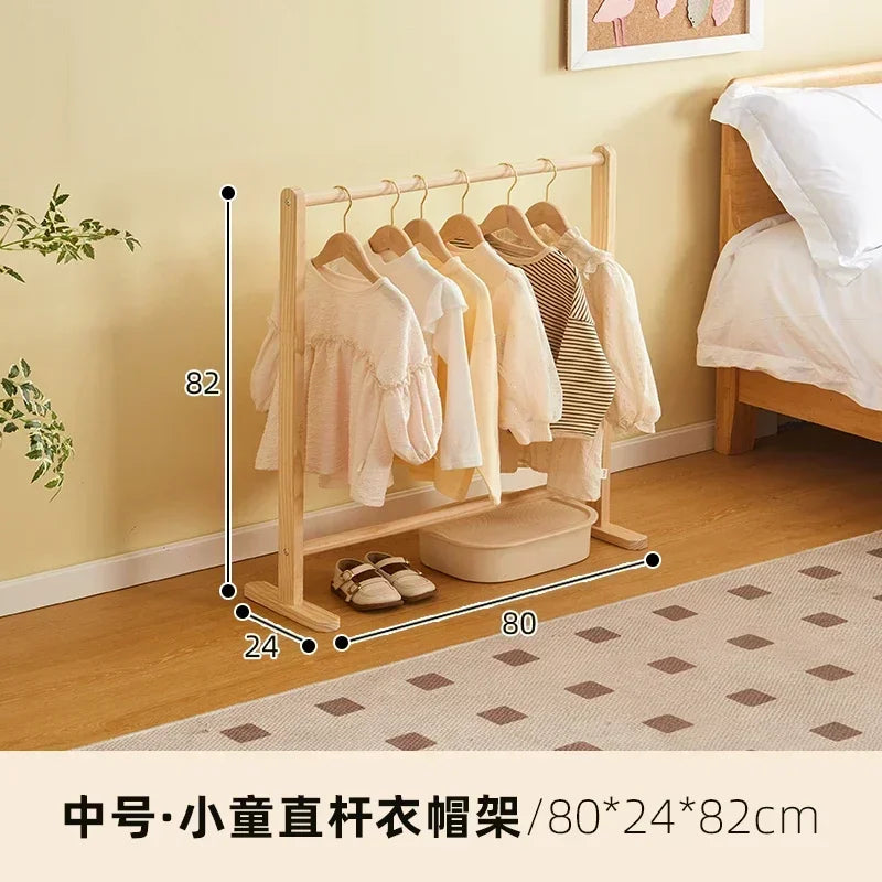 Porte-Manteau Enfant Bois Pliable – Rangement Chambre Montessori