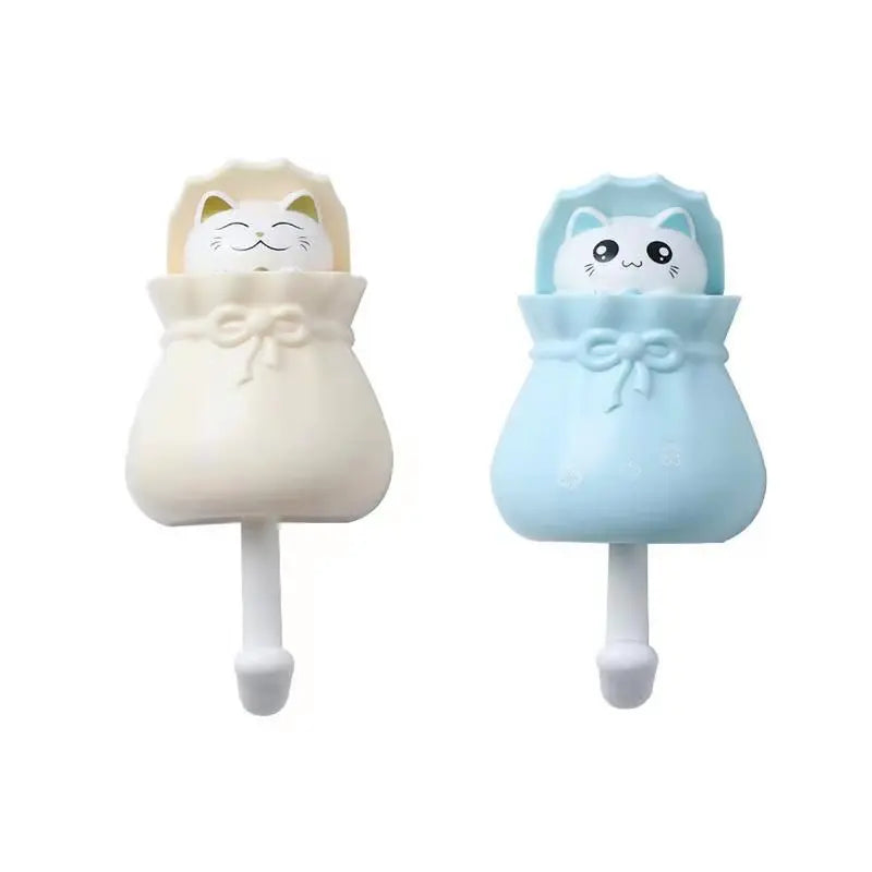 Patère Murale Chat Adhésive Sans Percer – Porte-Manteau Enfant