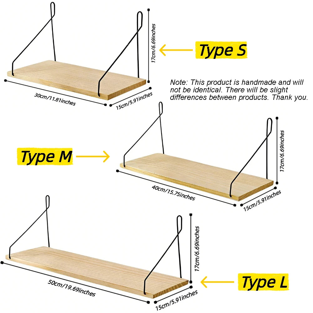Wooden Wall Coat Rack Shelf – no drilling, installs in 5 minutes