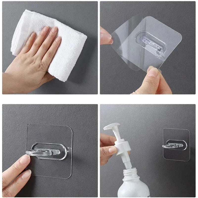 Patère Murale Adhésive Sans Percer – Porte-Manteau Salle de Bain