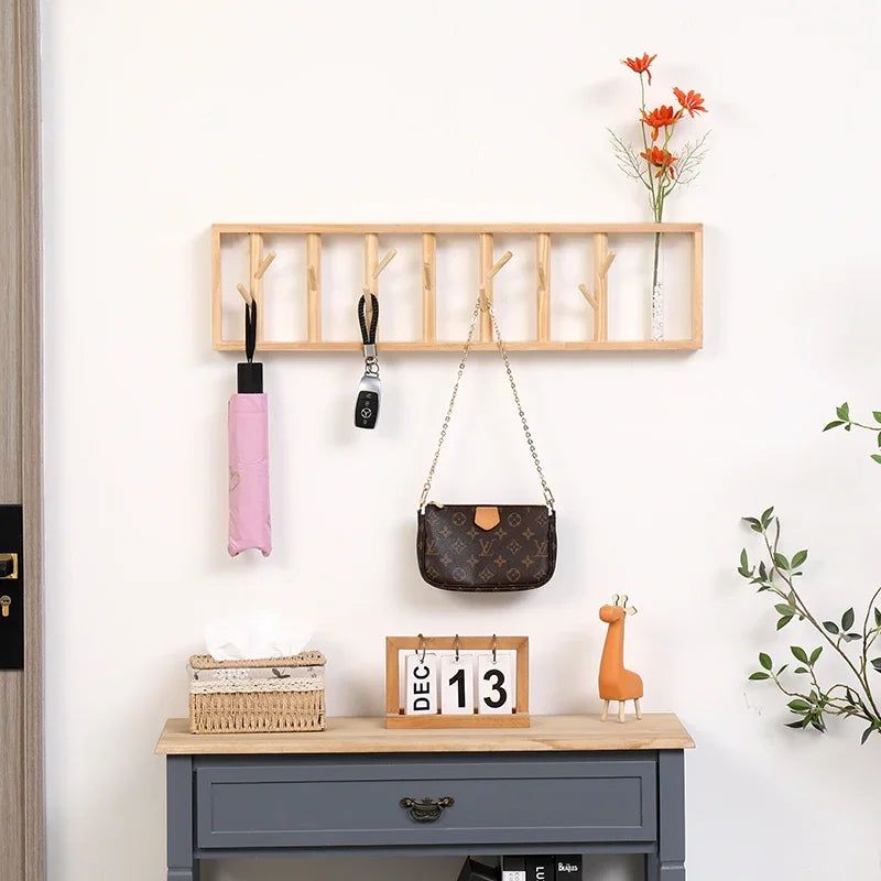 Porte-Manteau Mural Bois Étagère Design – votre entrée enfin rangée