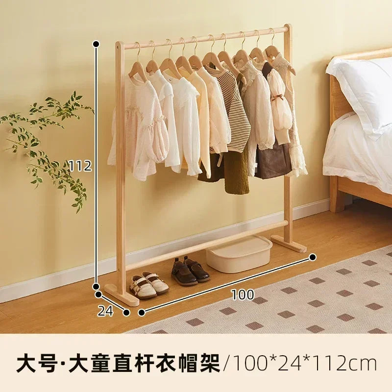 Porte-Manteau Enfant Bois Pliable – Rangement Chambre Montessori