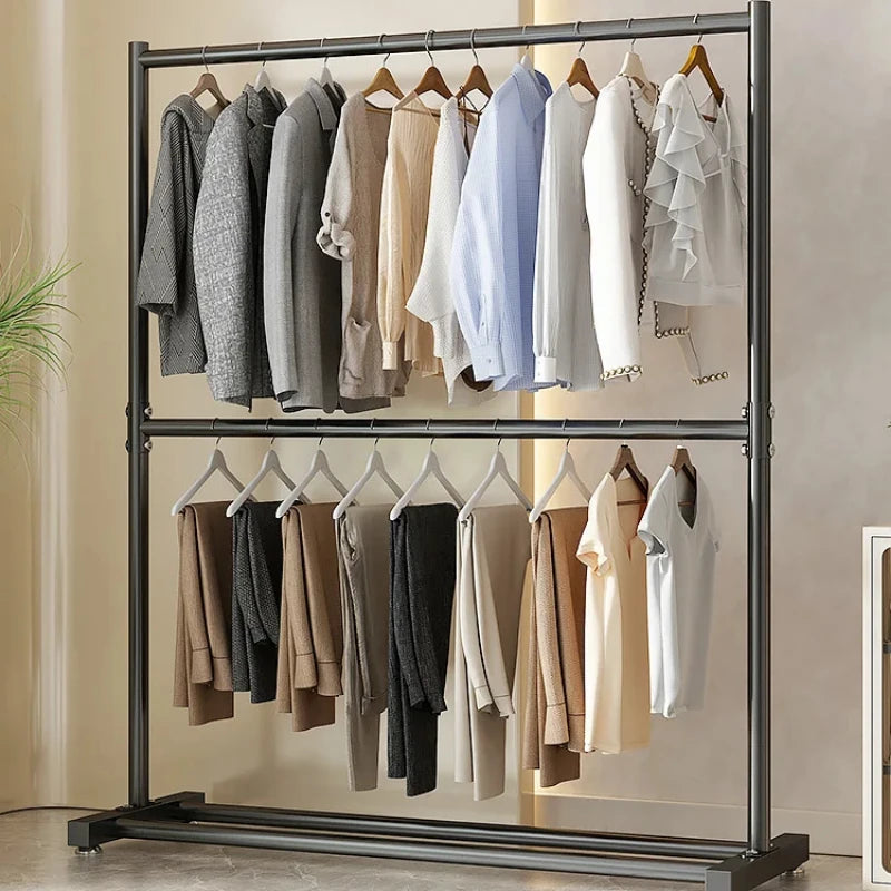 Porte-Manteau sur Pied Métal Pliable – penderie mobile pour chambre