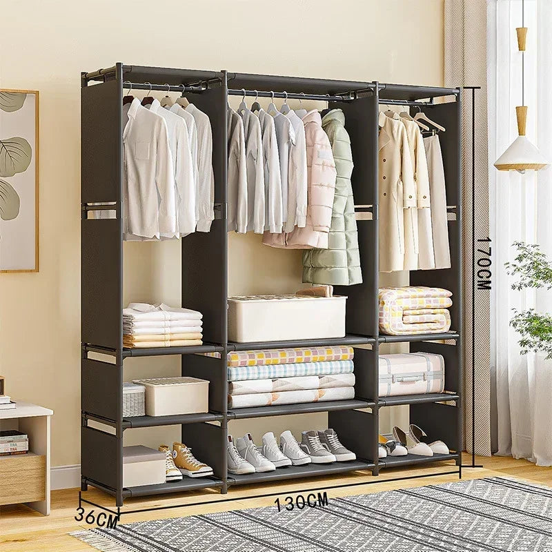Porte-Manteau sur Pied Plastique & Métal Blanc – Portant Sans Percer