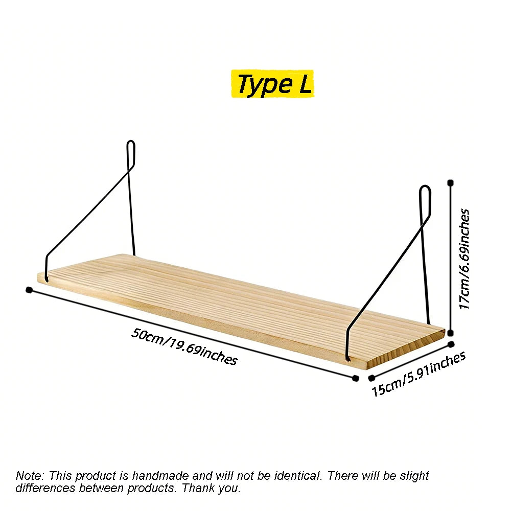 Wooden Wall Coat Rack Shelf – no drilling, installs in 5 minutes