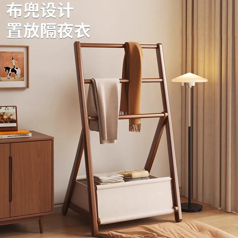 Porte-Manteau sur Pied Bambou Pliable Chambre – se plie en 10 s