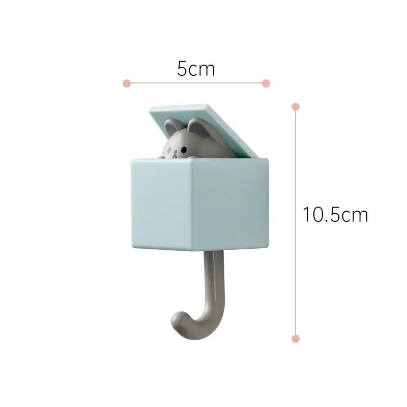 Patère Murale Adhésive Animaux Enfant – Porte-Manteau Sans Percer
