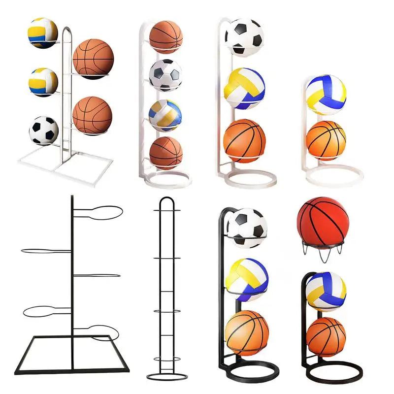 Porte-Ballons Sur Pied Métal – Rangement Basket Foot Volley Chambre