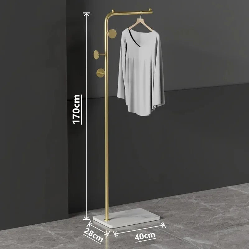 Parrot Metal Standing Coat Rack – stable marble for entryway