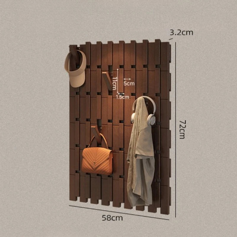 Meuble Porte-Manteau Bois Massif Aimanté – Vestiaire Grande Capacité