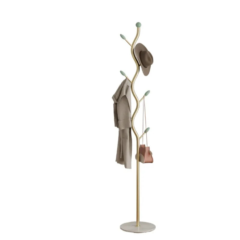 Porte-Manteau sur Pied Métal Design Arbre – 8 Crochets pour l'Entrée