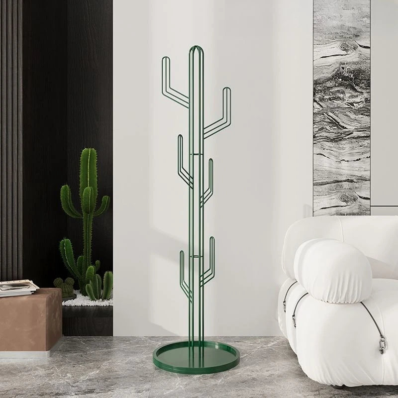 Freestanding Metal Cactus Design Coat Rack – space-saving for your entryway