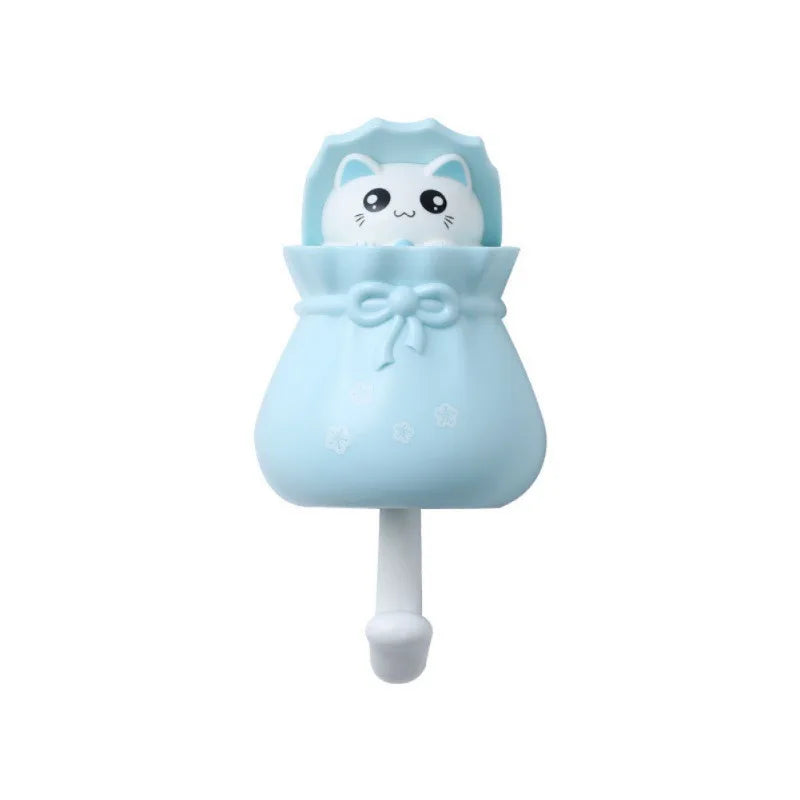 Patère Murale Chat Adhésive Sans Percer – Porte-Manteau Enfant