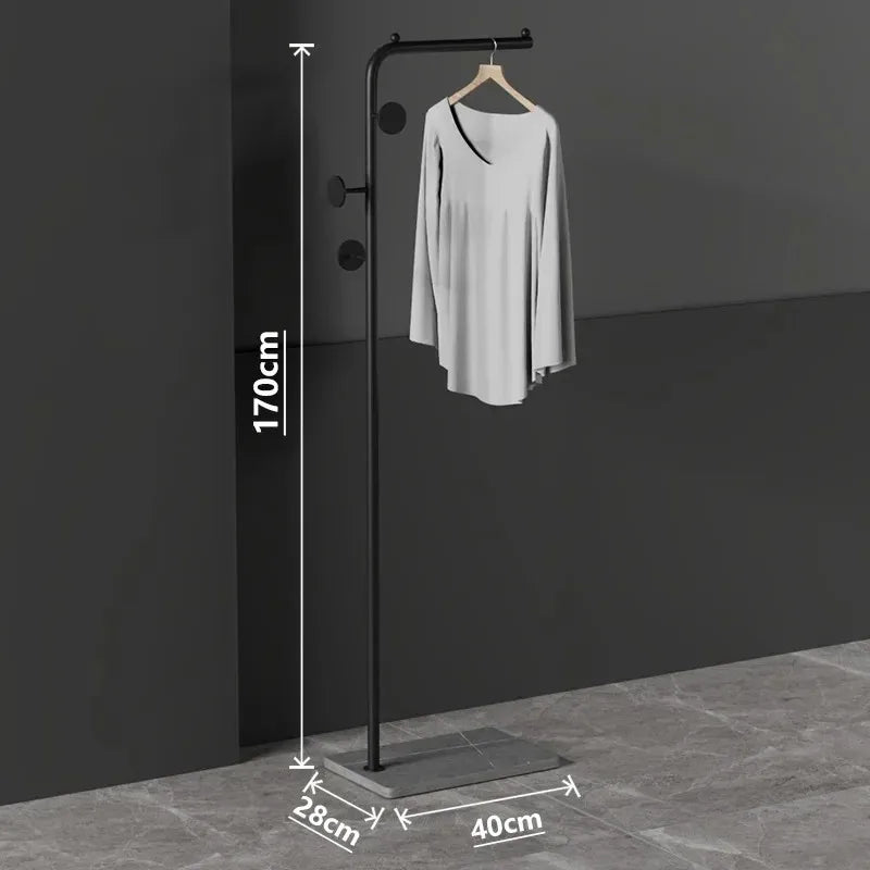 Parrot Metal Standing Coat Rack – stable marble for entryway