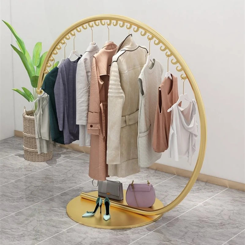 Freestanding Metal Coat Rack – ideal for entryway, stable base