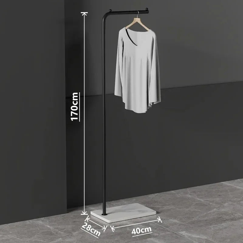 Parrot Metal Standing Coat Rack – stable marble for entryway