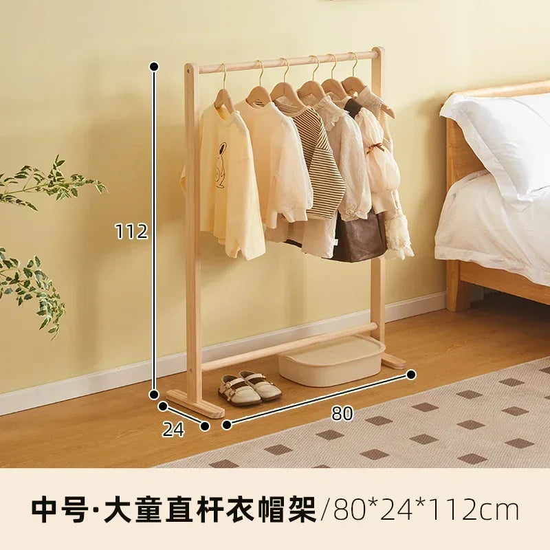 Porte-Manteau Enfant Bois Pliable – Rangement Chambre Montessori