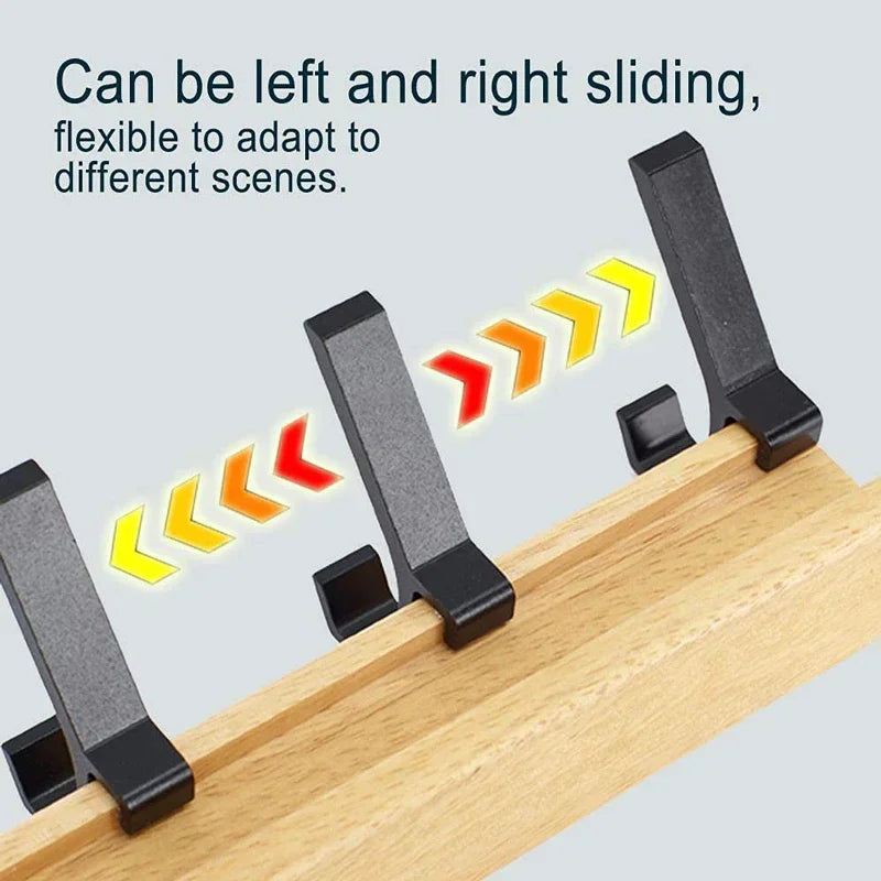 Wooden Wall-Mounted Coat Rack with 5 Hooks and Shelf – Space Saving