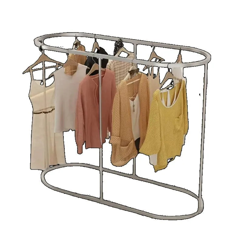 Porte-Manteau sur Pied Rond Métal Design Moderne – Portant de Boutique